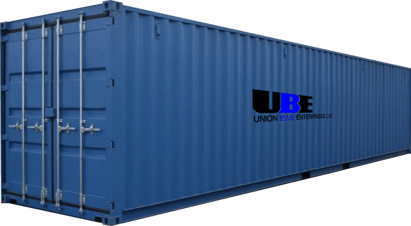 blue storage container